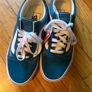 Vans Women’s Old Skool Teal Canvas Sneakers